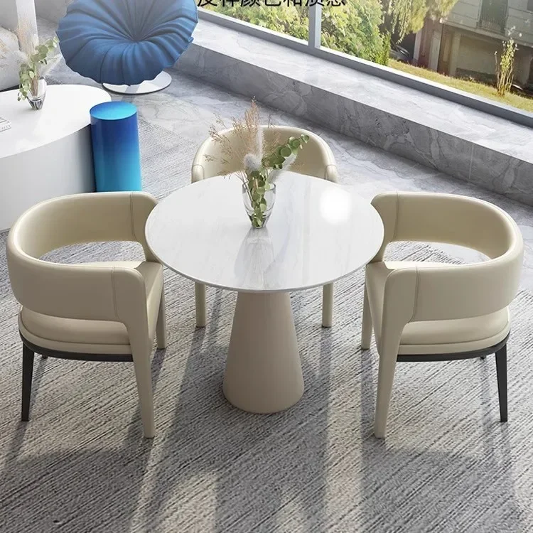 Sales office Hotel negotiation Reception chair Modern lounge area guests Commercial negotiation table and chair combination