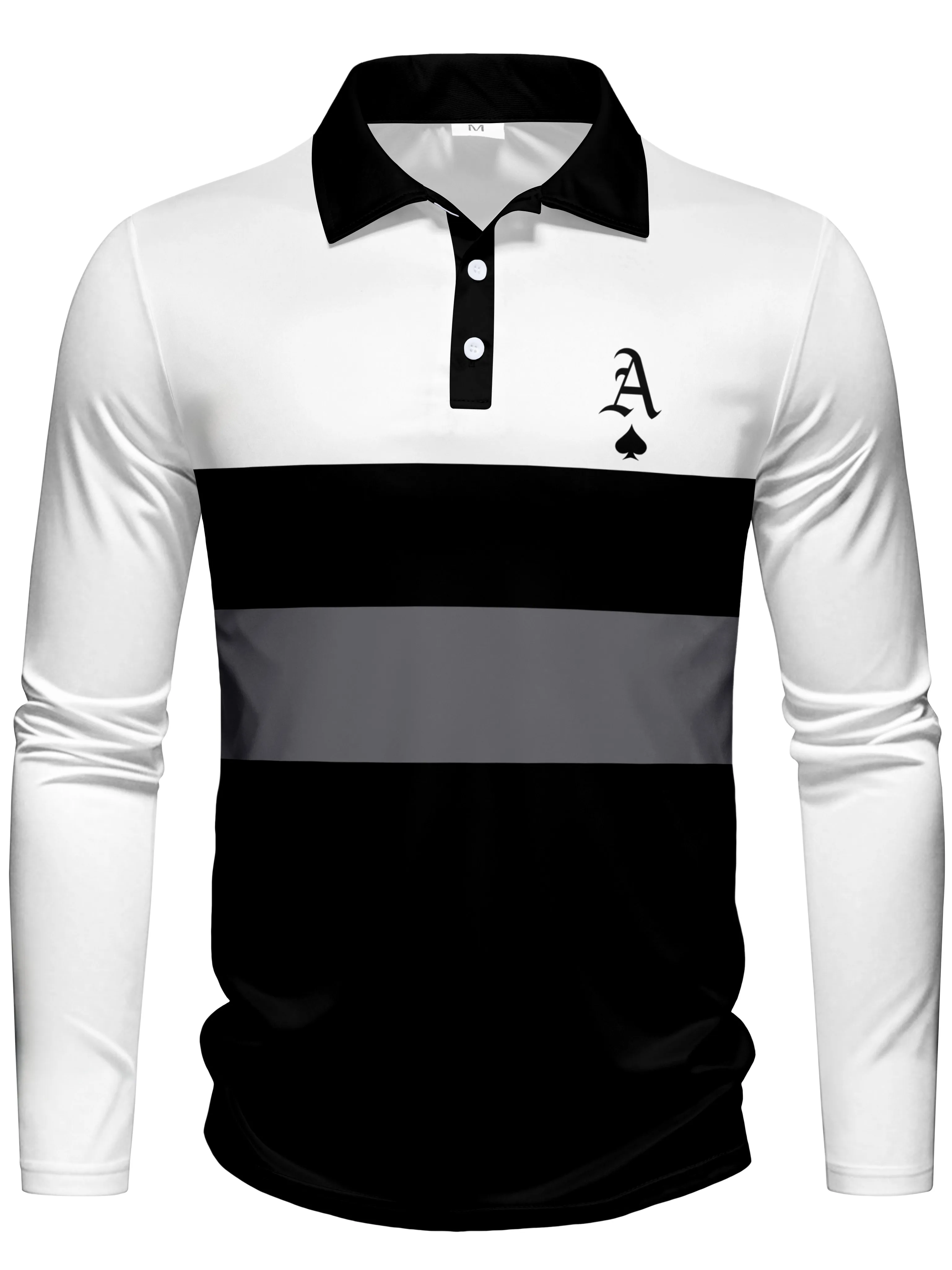 Fashionable  men's polo casual digital printed top for outdoor outings, polo sports preferred, machine washable