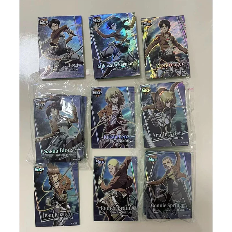 Anime Attack on Titan Rare SKP SSP GR SP CP UR Reflections Flash Cards Ackerman Toys for boys Collectible Cards Birthday Gifts