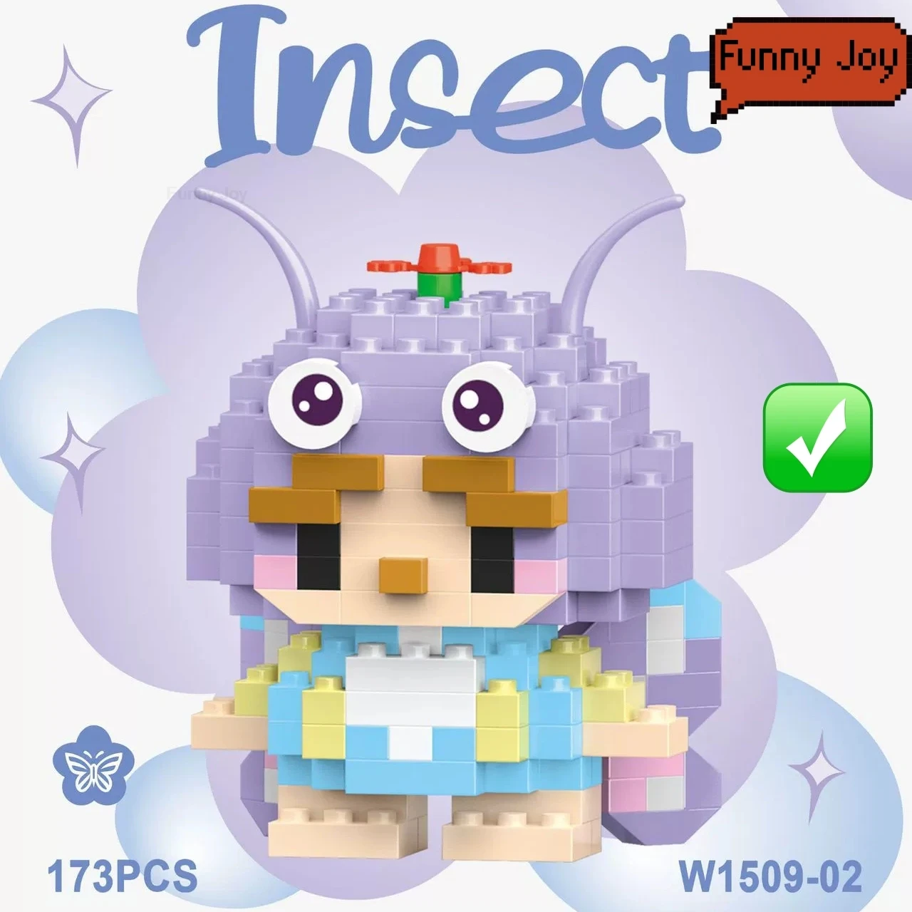 Leuke insecten microdieren bouwstenen 3D diamantmodel BEE slaksteen DIY stadsbouwspeelgoed voor kinderen kindercadeau