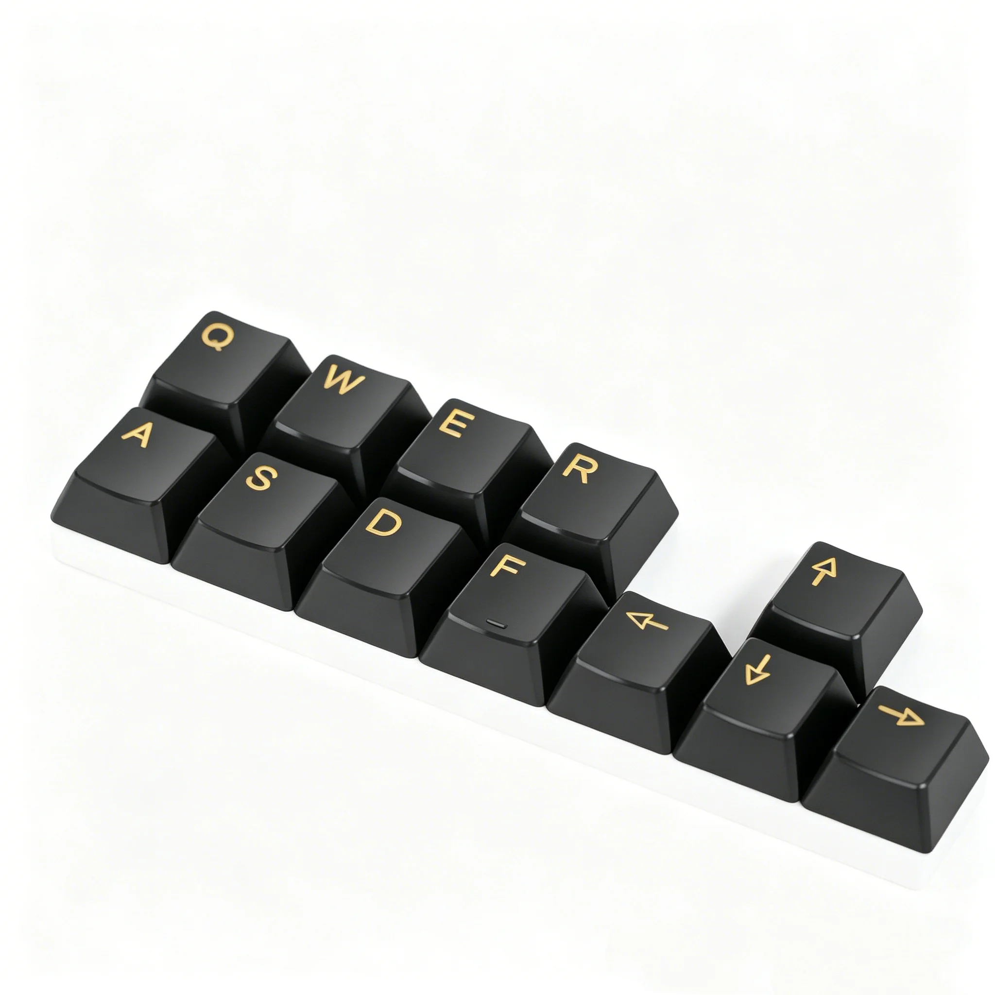 DIY Aluminum Keycaps Custom Metal Cherry Keyboard Caps Black WASD Direction Keycaps for Mechanical Keyboard Game Accessories