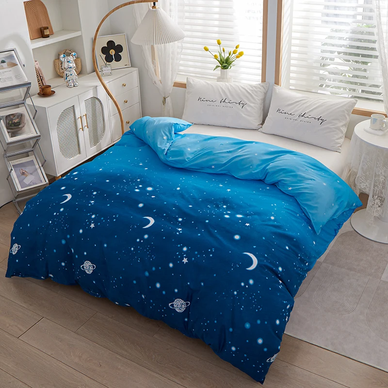 New Product 1pc 100%Polyester Pastoral Style Flowers Colorful Printed Duvet Cover