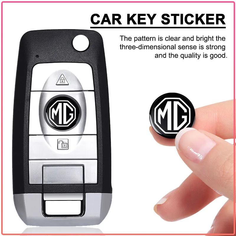 New Car Key Shell Remote Case Cover Aluminum Emblem Symbol Sticker For MG MG5 MG6 MG7 MG3 MG3SW GT Pilot HS ZS MG MARVEL Hector view 5