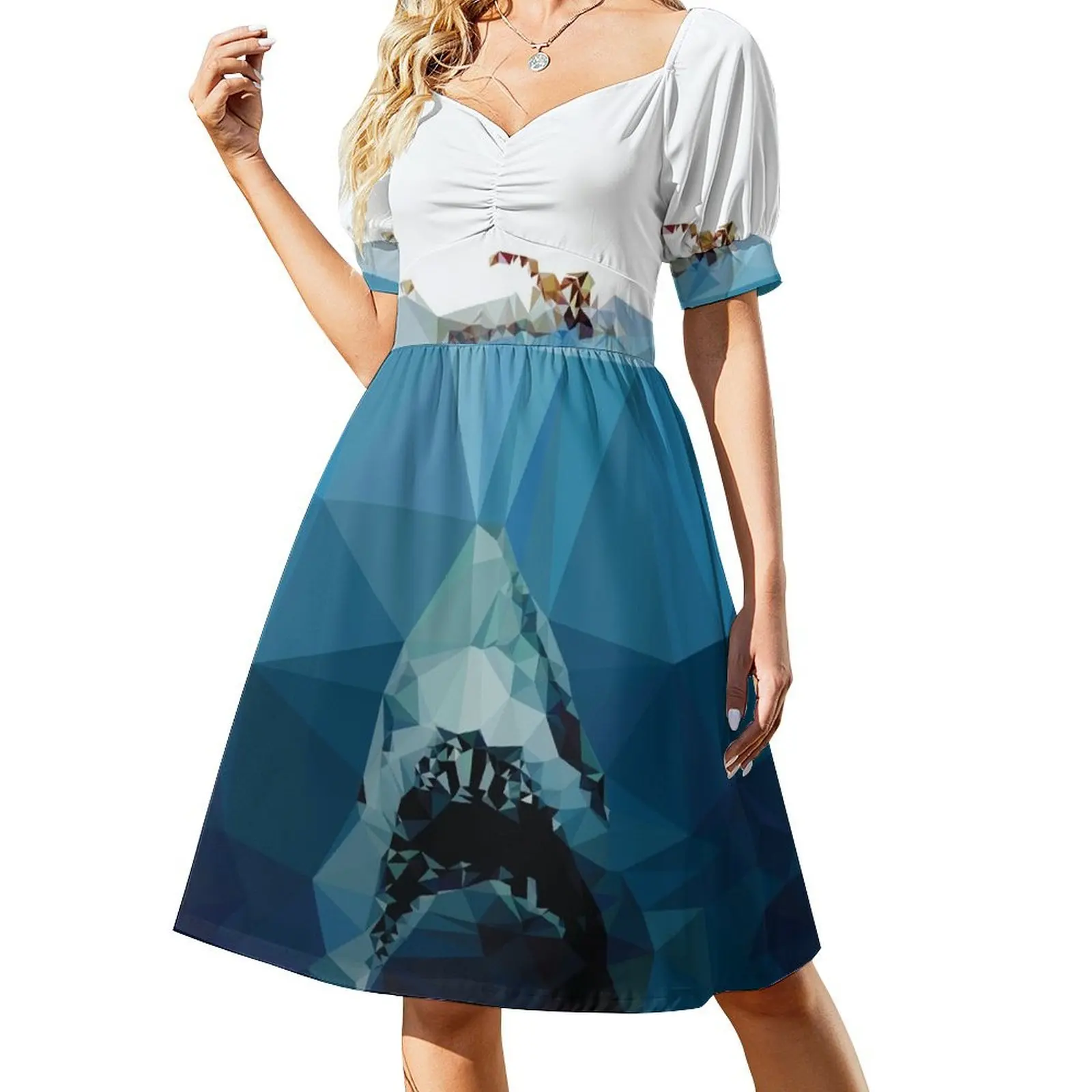 

Polygon Jaws Short Sleeved Dress Dresses gala dress for women summer festival outfit women Dress