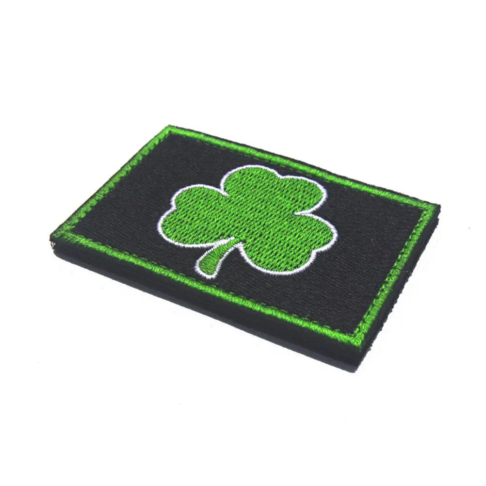 Shamrock Armband Hook and Loop Tape Premium Self-Adhesive Fastener for Hats Bags Jackets Backpacks Cosplay Outdoor
