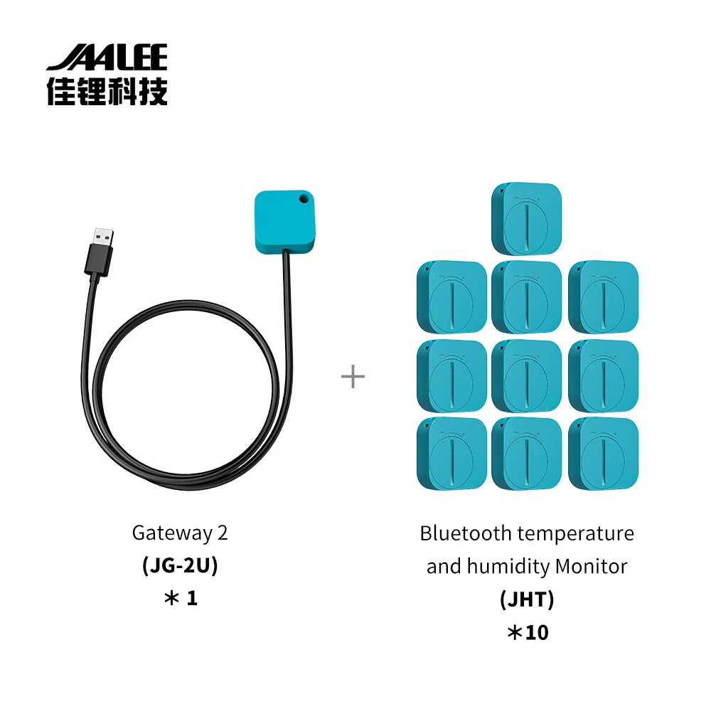 

JAALEE JHT Water-Resistant Indoor/Outdoor Temperature/Humidity/Dewpoint/VPD Smart Sensor Thermometer/Hygrometer Logger Export