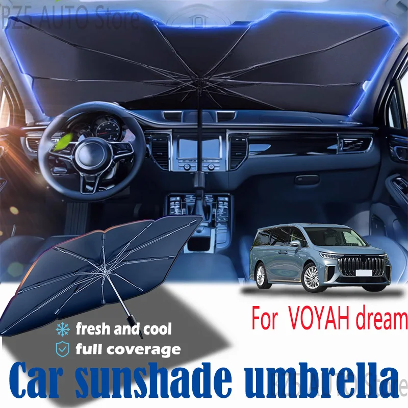 

For voyah Dream front windshield panel, sun visor, summer accessories, heat insulation, sun shading, or sun protection