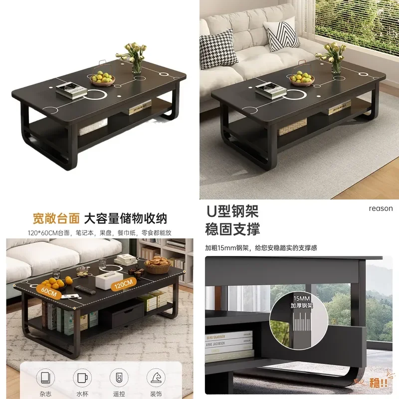 Minimalist Square Coffee Table for Small Living Room Apartment Modern Simple Design Compact Side Tea Table Home Furniture