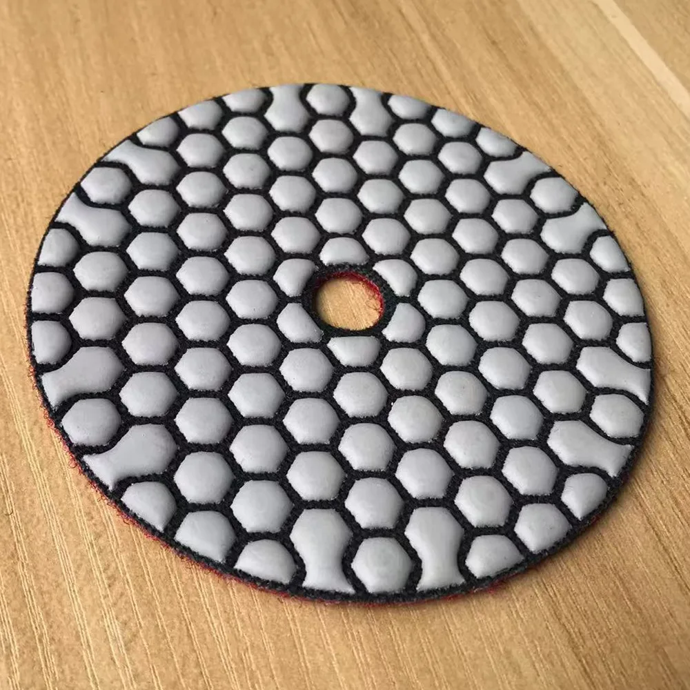 4 zoll 100mm 1/3/6/7Pcs Trocken Polieren Pad Scharfe Typ Flexible Diamant Polieren Pad für Granit Marmor Stein Schleif Disc – Detail 11