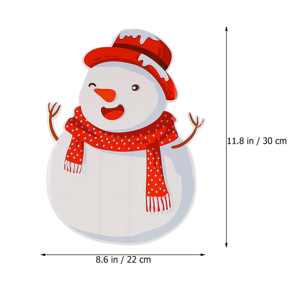 

3 pcs Christmas Stakes Plastic nament Yard Signs Lawn Decorations Suitable Sizes Festive Christmas Supplies Supplies