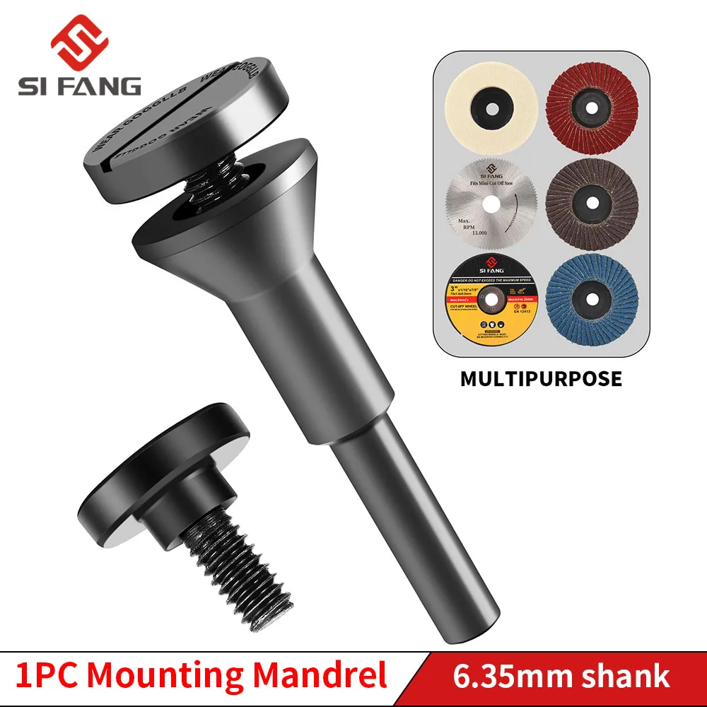 Montagem Mandril Apto Lâmina de Serra Circular Moedor Adaptador de Conexão Haste com 10 mm Parafuso Porca para Broca Ferramentas Rotativas 1pc
