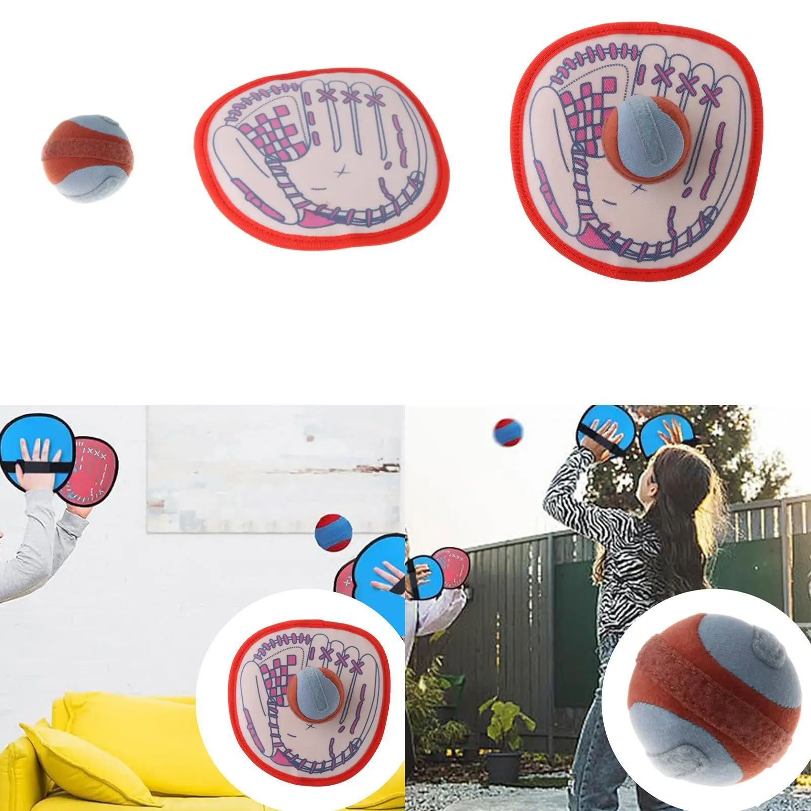 Juego de lanzamiento y captura de pelotas, juego de pelotas pegajosas para jardín de infantes, béisbol
