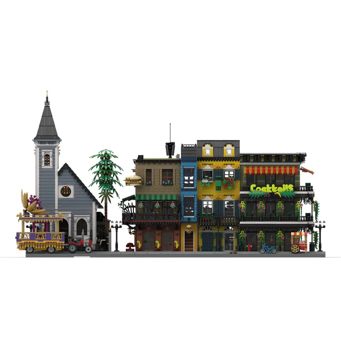 

15324PCS MOC French Quarter New Orleans Modular Architecture Building Blocks Assembled Model Toy Brick Children's Birthday Gifts