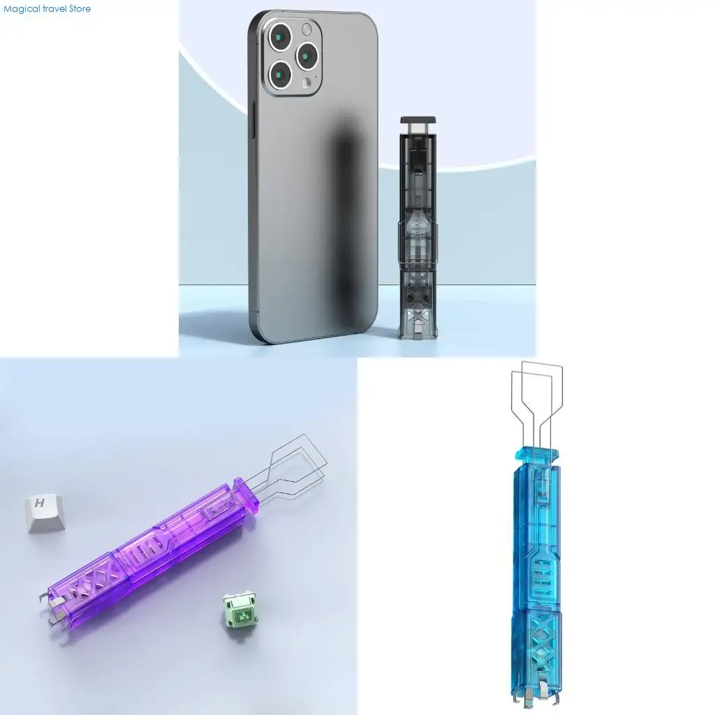 N2UB 2-in-1-Tastenkappen-Abzieher, verbessert für mechanische Tastaturen, Tastenkappen-Entferner, einfaches und praktisches zum