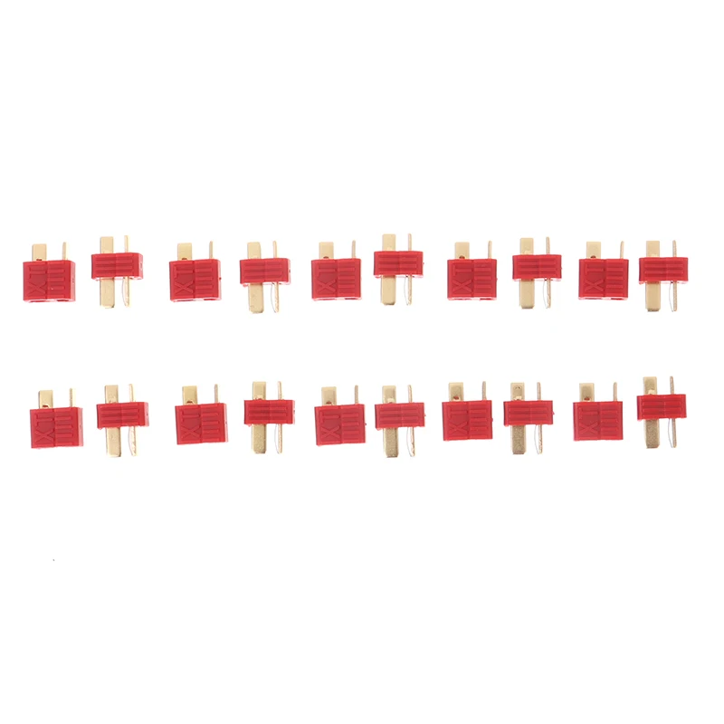 20pcs/10pairs T Plug Male Female Deans Connectors For RC LiPo Battery RC FPV Racing Drone