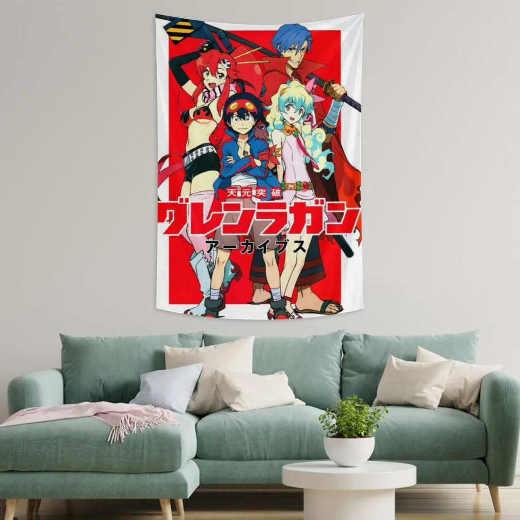 Tengen Toppa Gurren-Lagann Tapestry   Room Ornaments Decoration Bedroom Wall Décor