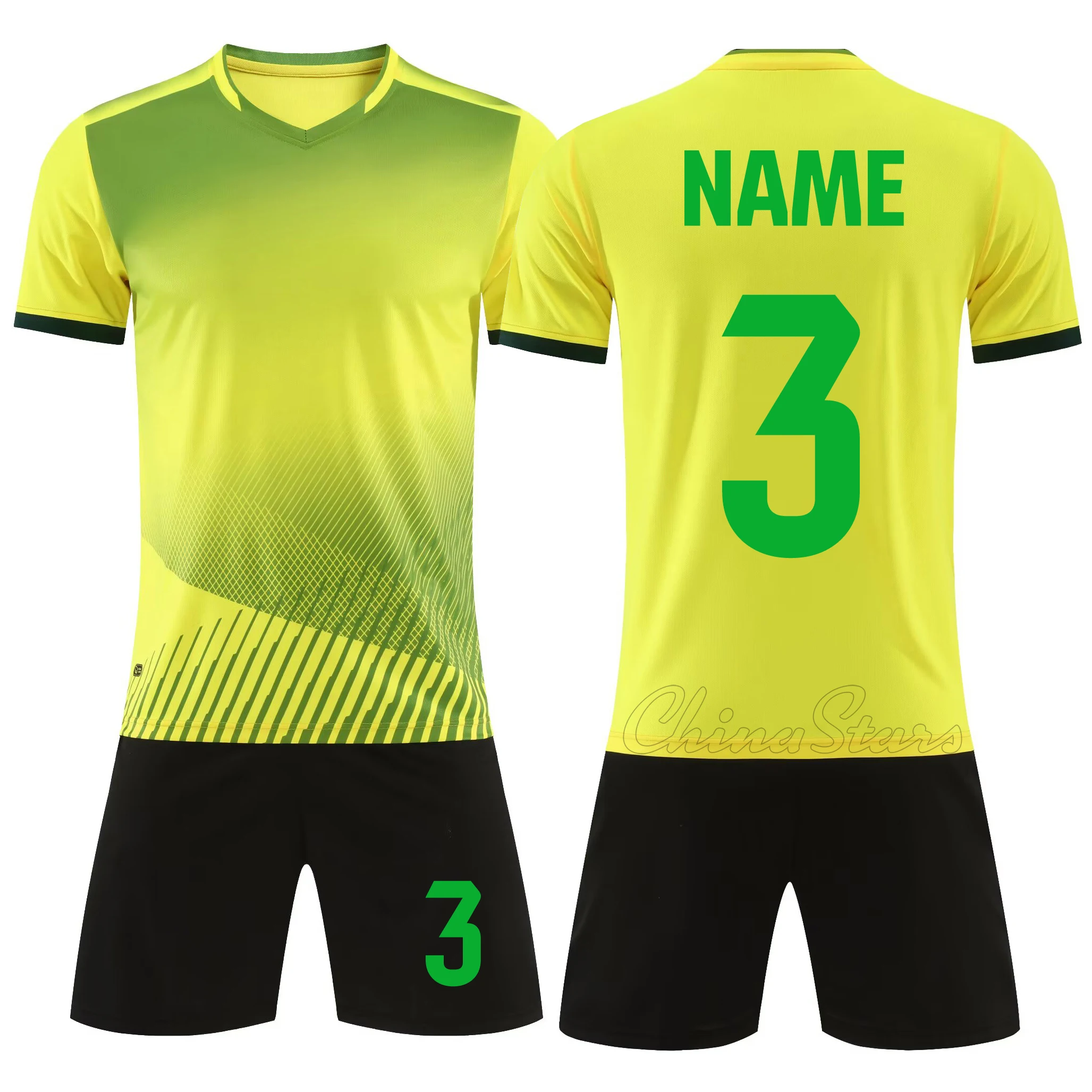Men Women Football Jersey Sets, Athlete Soccer Training Team Kits Shorts With Pocket, Boys Girls Adult POLYESTER Sports Jerseys