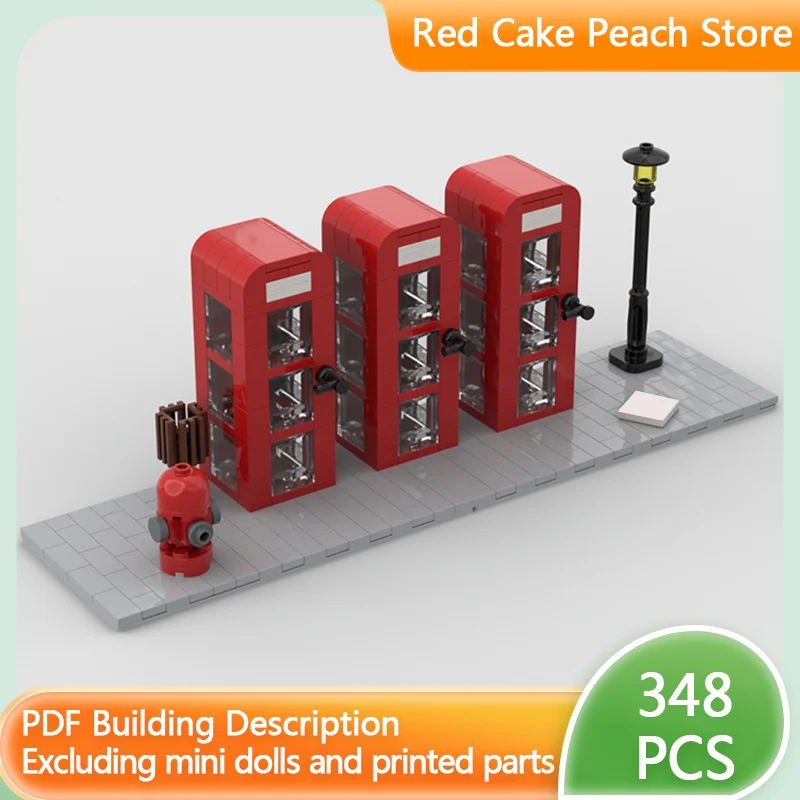 

City Street View Model MOC Building Bricks Corner London Street Modular Technology Children Holiday Gifts Assemble Toys Suit