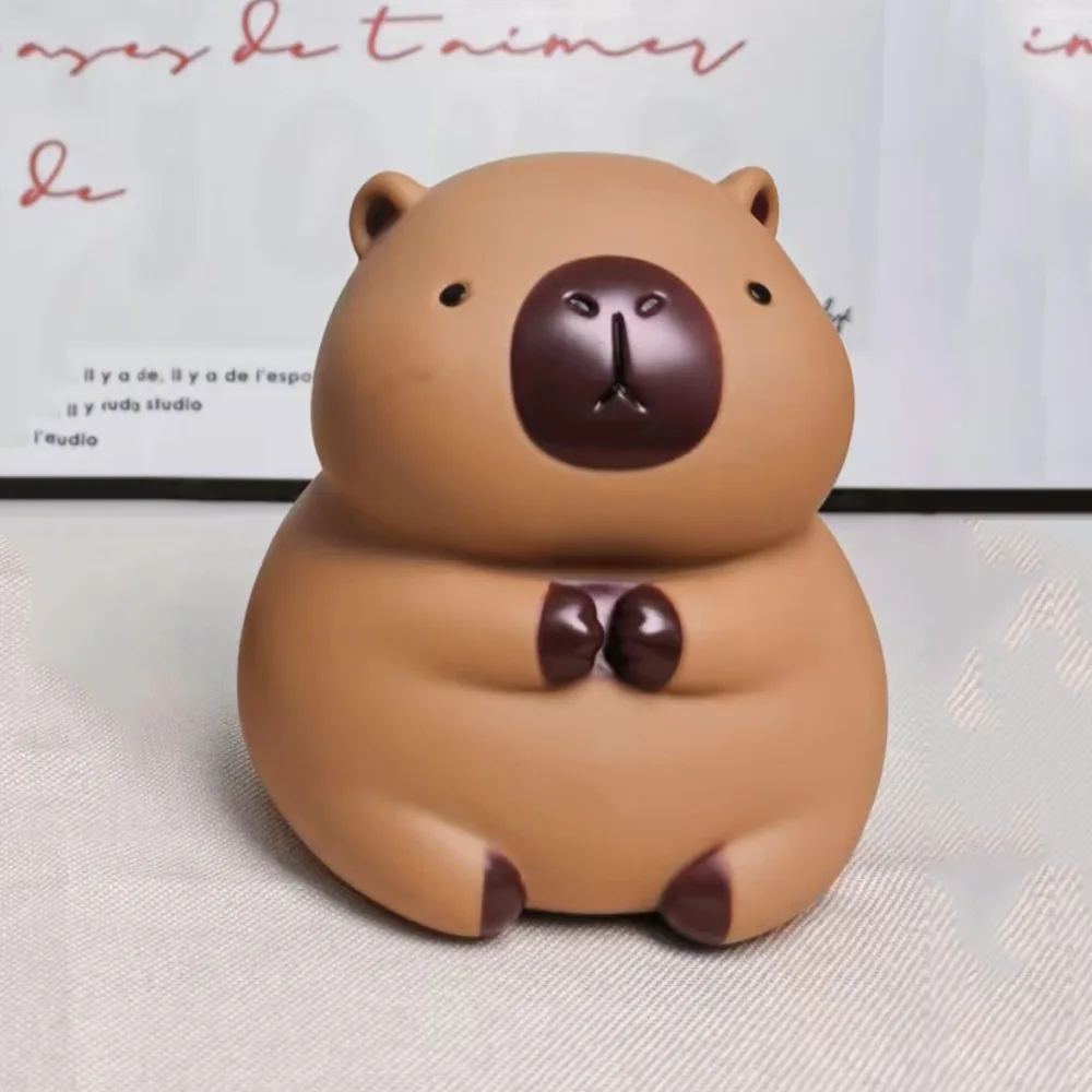 Tanque de poupança capivara cofrinho grande capacidade decorativa caixas de dinheiro capivara modelo dos desenhos animados caixa de armazenamento crianças/