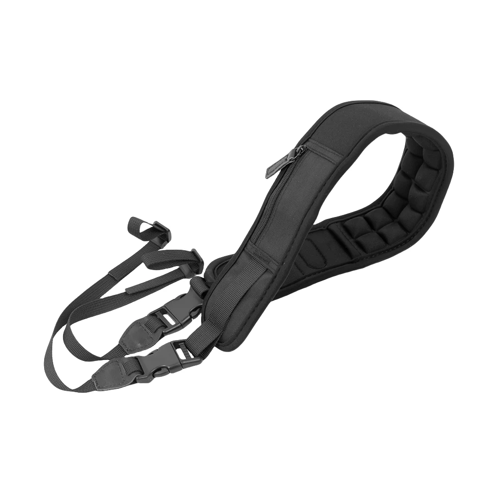 Tali Selempang Kamera dengan Tali Leher yang Dapat Disesuaikan dan Dilepas dengan Cepat, Sabuk Selempang dengan Bantalan Tebal untuk Kamera Canon Nikon Sony