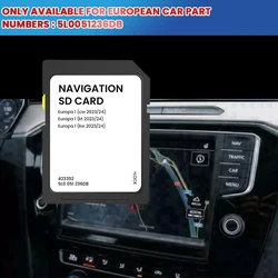 2024 New version of GPS SD card for Skoda Amundsen GEN2 MIB 2 Full European Navigation SD Card 32GB Satellite Map Card