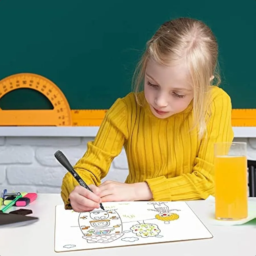 Small White Board Dry Erase Mini Whiteboard 9x12 Inch Small Dry Erase Board Marker Board Dry Erase Lapboards Handheld Personal