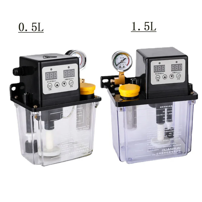 

0.5L 1.5L 1.8L Lubrication Pump Automatic Lubricating Oil Pump 220V CNC Lathe Electromagnetic Lubrication Pump Grease Injector