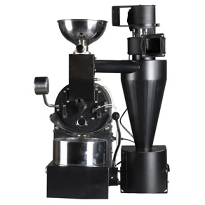 ماكينة تحميص القهوة R200 المنزلية التجارية أسود أبيض شبه الهواء الساخن 50-300 جرام ماكينة تحميص حبوب البن