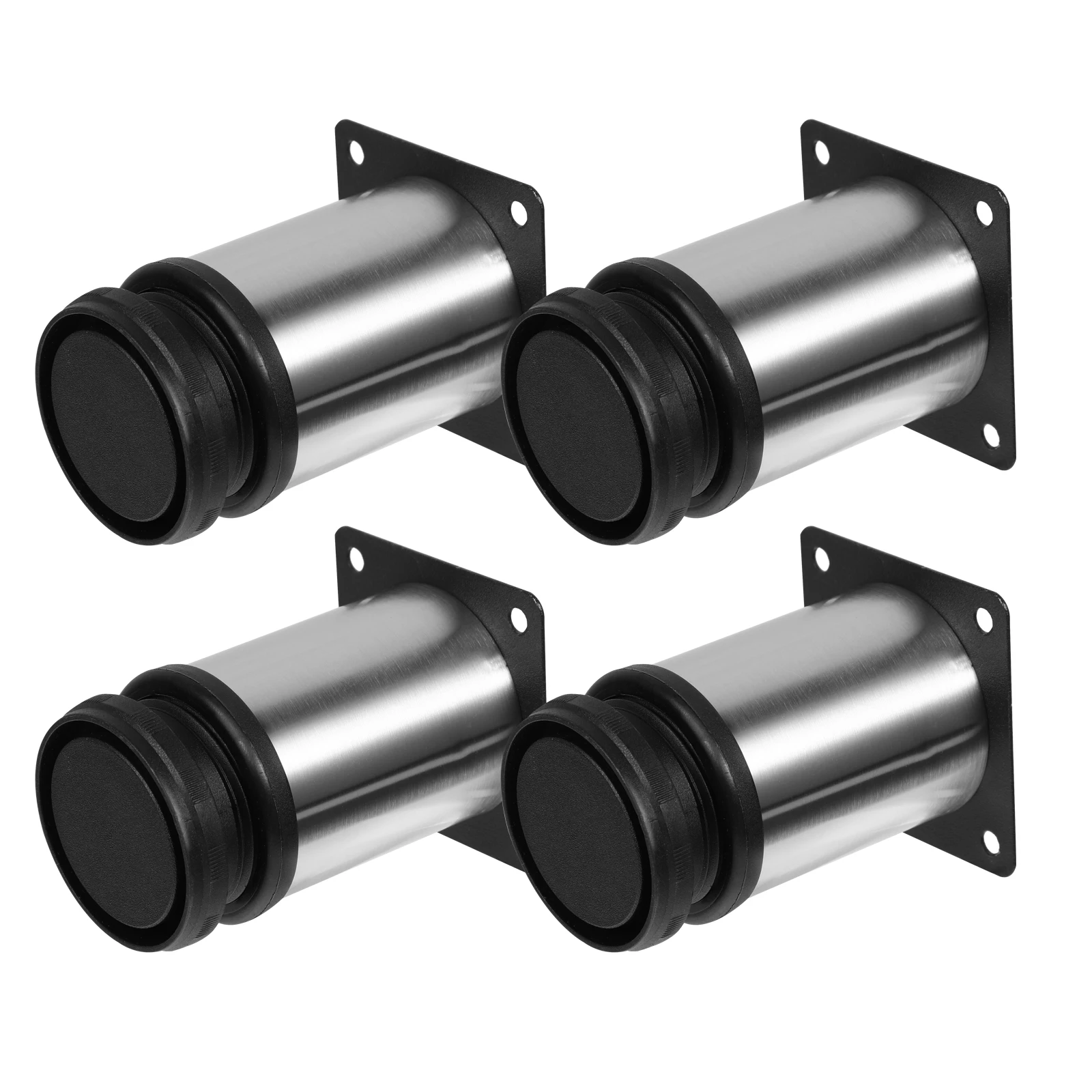 

4 Pcs Stainless Steel Cabinet Legs Furniture Adjustable Replacement Accessories Sofa Coffee Table Support High Capacity Thick