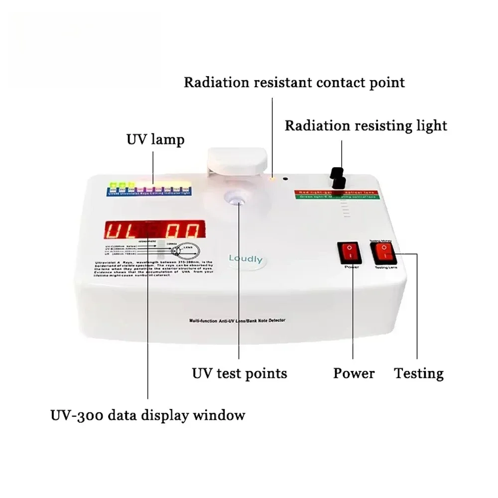 UV-100 Anti-Ultraviolet Sunglasses Tester Optics Instruments for Spectacle Lens and Anti-Radiation  fast shipping