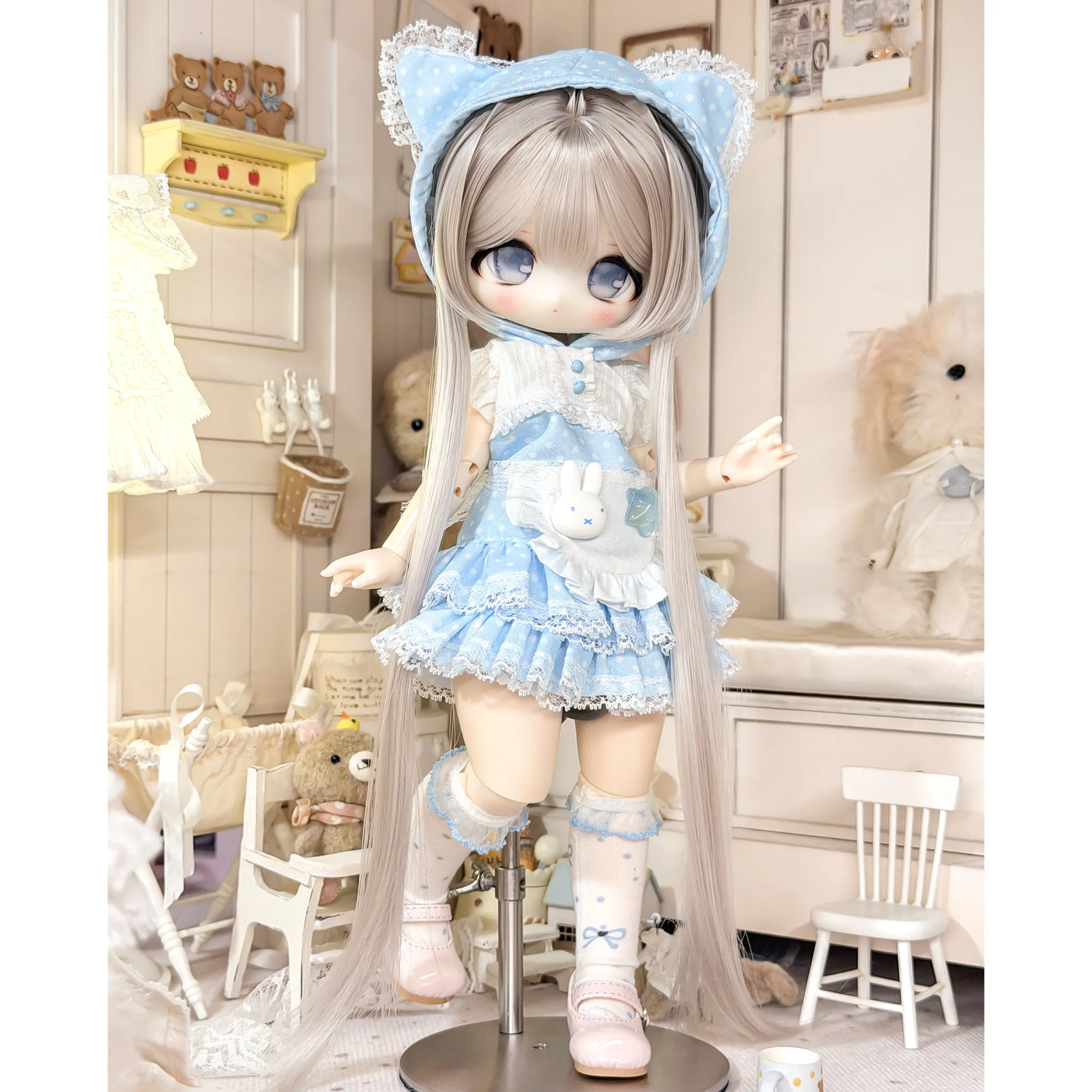 Dolls Clothes 6 Points Bjd Three Inserts Six Baby Clothes Body Ssmall Six Cherries Body BJD Movable Doll Daughter Clothes Set