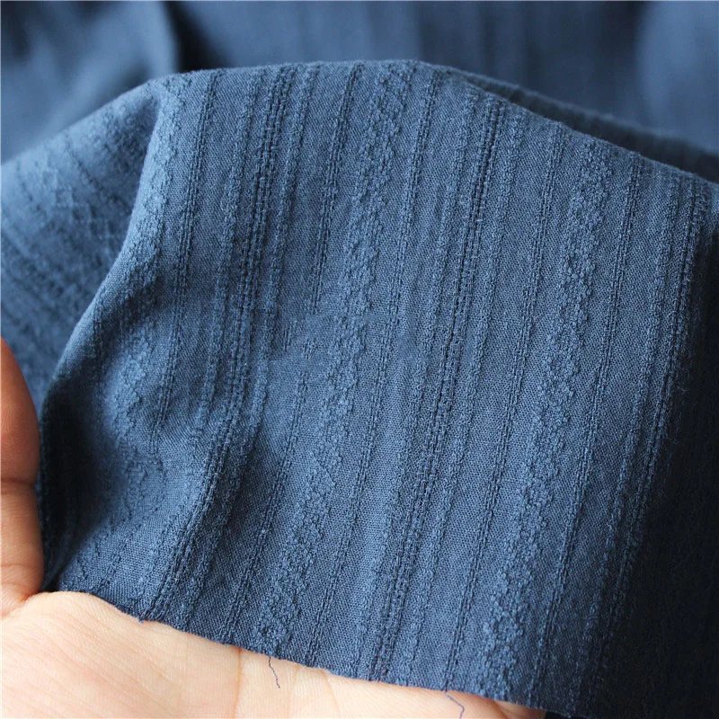 Washed Jacquard Fabric 100% Cotton Fabric Meters For Dresses Cushions Blanket Sewing Cloth Bed Sheet Textile 50*140cm