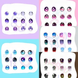 6 Pairs Doll's Eyes for 1/3 1/4 1/6 Bjd Doll 10/12/14/16/18/20mm Glass Eyeball Anime Cartoon Girl Toys Dress Up Doll Accessories