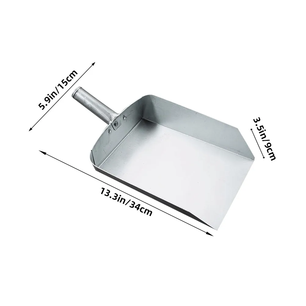 Heavy-Duty Iron Kitchen Scoop Multifunctional Food Shovel for Ice Cubes Coffee Beans Flour Nuts Dried Fruit Spices Rice Cereal