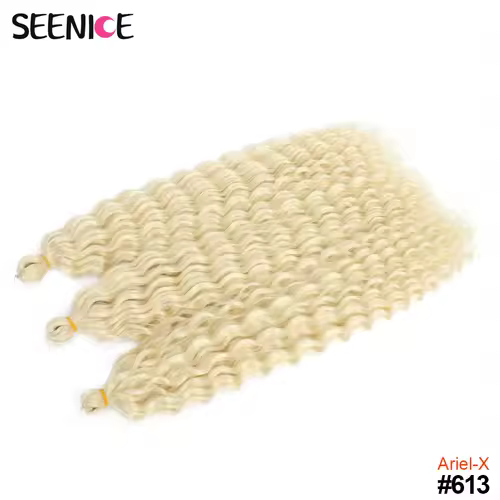 Ariel Curl Hair Water Wave Twist Crochet Hair Synthetic Crochet Braids Ombre Blonde Afro Curls Deep Wave Braiding Hair Extension - Image 35