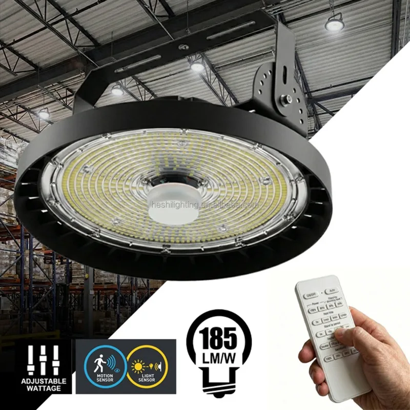 Adjustable power linear industrial lighting, lumens/watt, high power, high shed suitable for warehouses