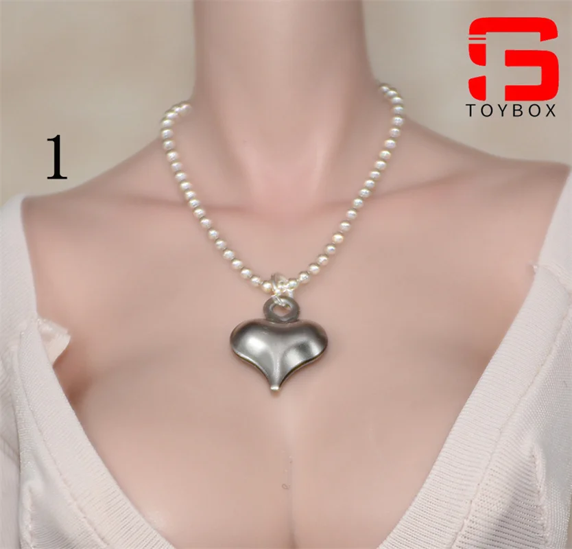 Collar personalizado a escala 1/6 para mujer, colgante, modelo de joyería, accesorios de ropa, se adapta al cuerpo de figura de acción de soldado femenino, 12"