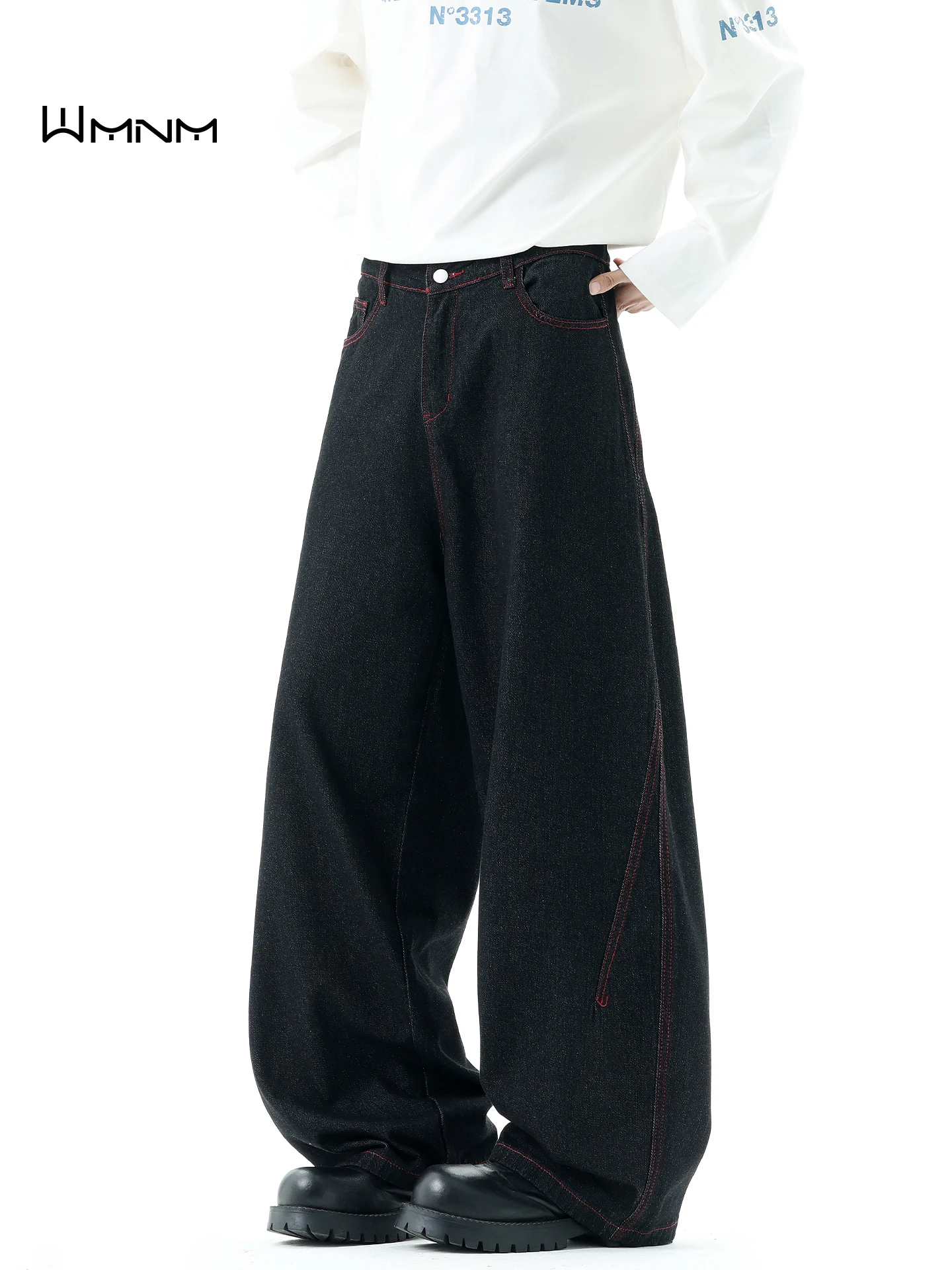 

Мужские джинсы Cleanfit: повседневные, прямые, широкие штанины, весенние, модные, брендовые, из денима Red Ear, классические прямые длинные брюки