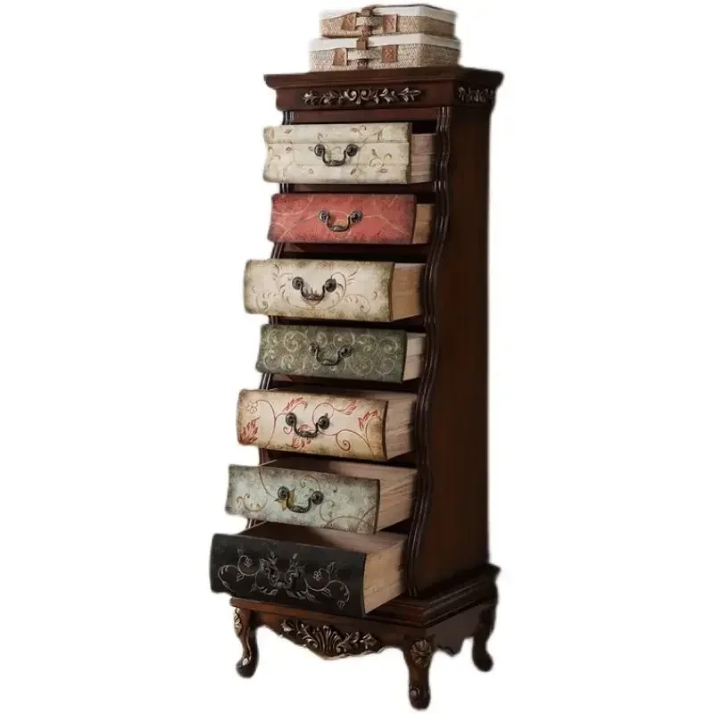 

Furniture Solid wood seven-chest cabinet, bedroom locker storage cabinet