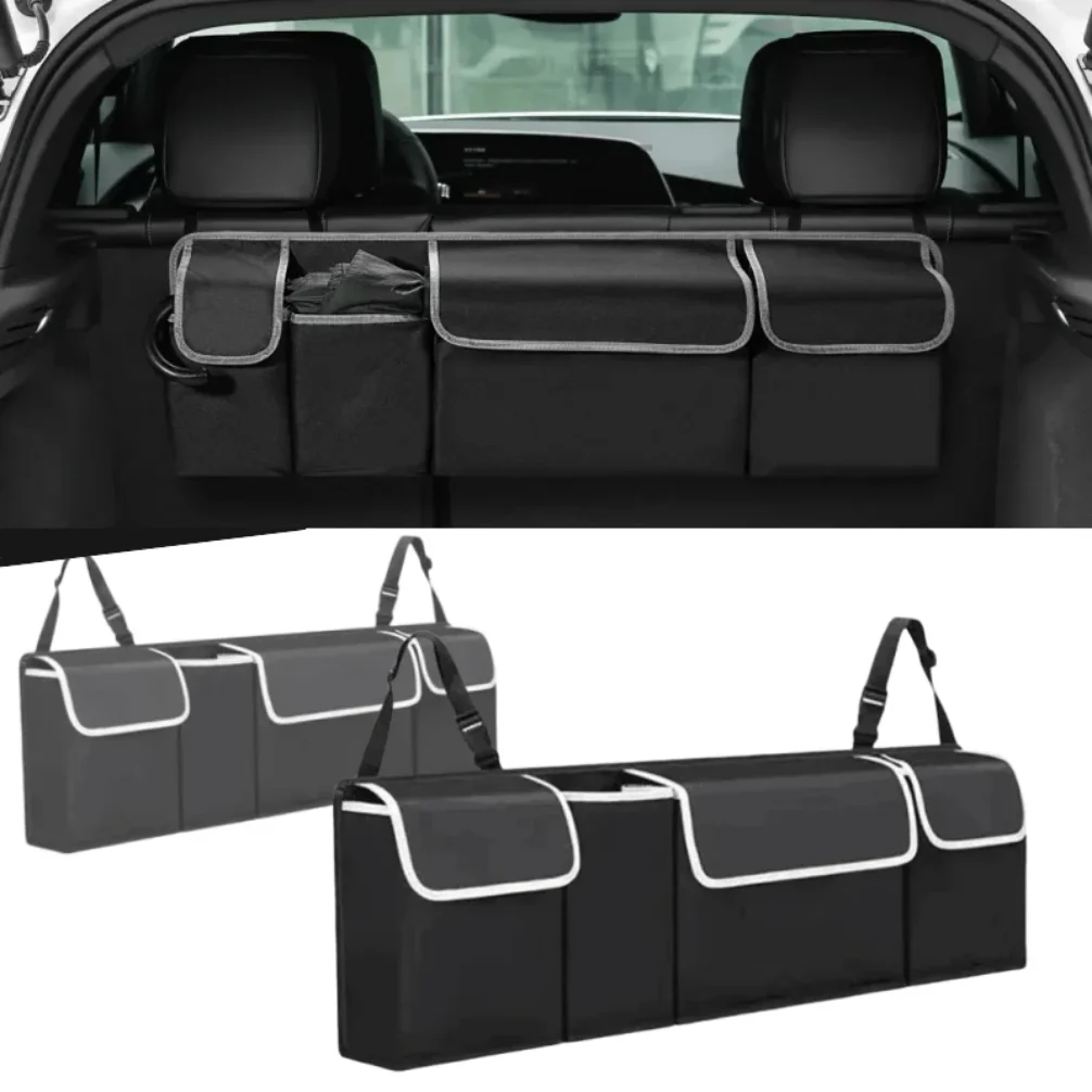 

SUV Car Trunk Organizer Backseat Storage Bag Hanging Organizer for SUV Truck MPV with Multi Pockets Durable Seat Back Organizer