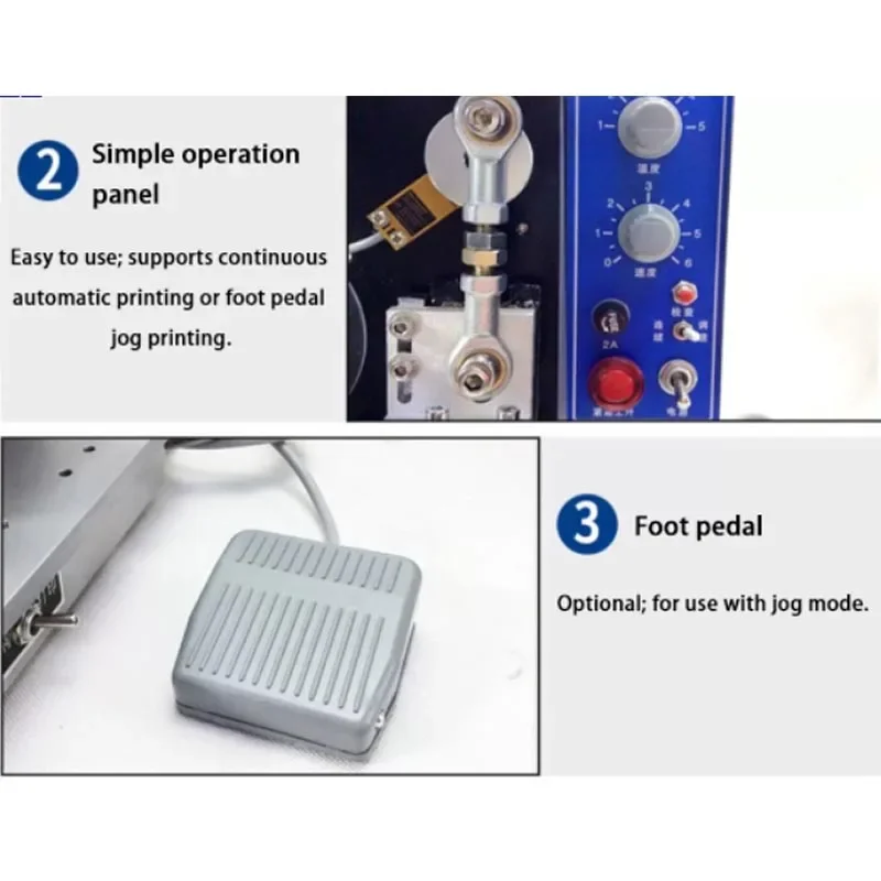 

New 220V Electric Ribbon Automatic Coding Machine Printing Date Ink Digital Imitation Inkjet Coding Machine