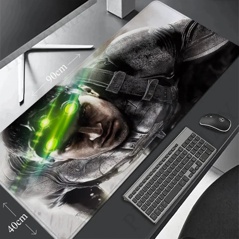 Tapis de souris d'ordinateur Splinter Cell Conviction, grand tapis de jeu Gamer, polymères de bureau, souris Sub média, Deskvirus, Anime, accessoires informatiques