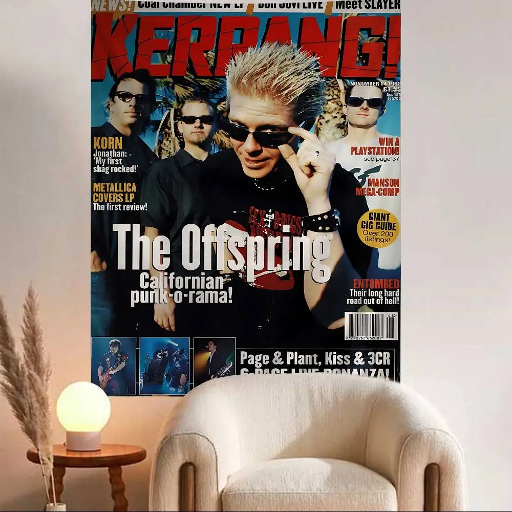 

Pop Punk Band T-The Offspring Anime Tapestry Hippie Flower Wall Carpets Dorm Decor Wall Hanging Home Decor