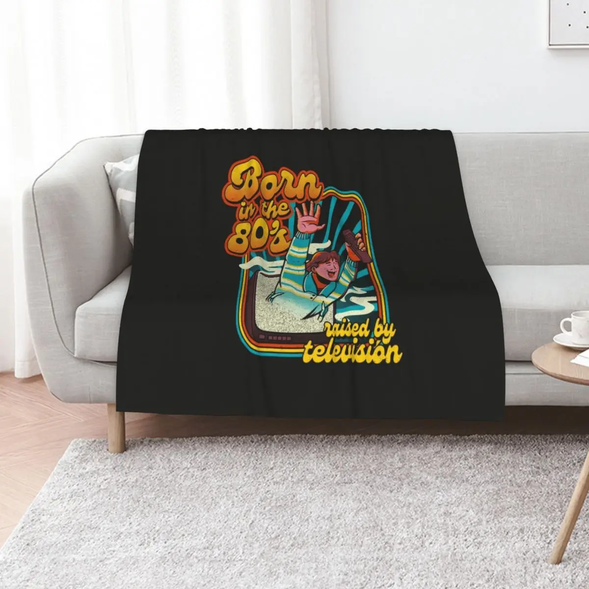 Born In The Eighties by Tobe Fonseca Throw Blanket Cute Plaid Cute Decorative Sofa Luxury Thicken Luxury St Plaid Blankets