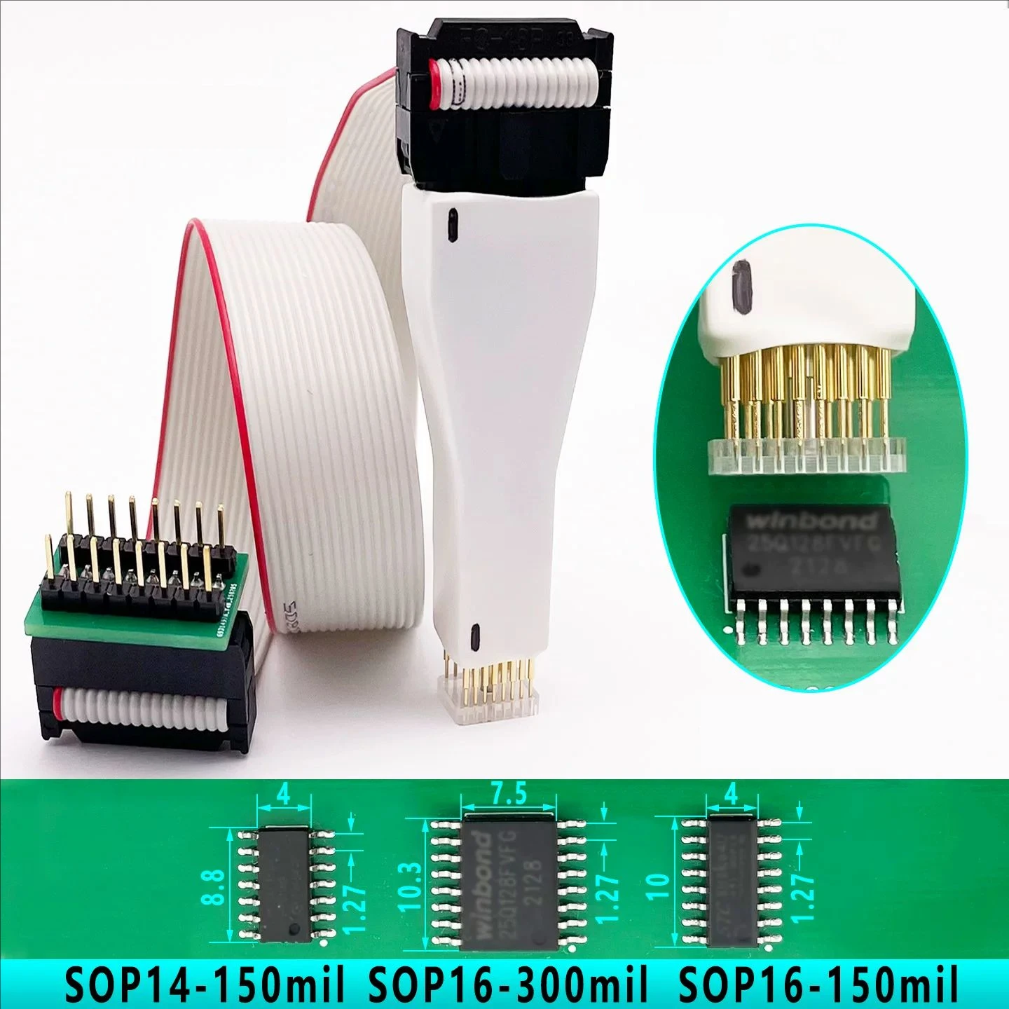 Quickly Flash SOP14 SOP16 SOIC16 Detachable Programmable Cable Interchangeable Spring Needle JATG Flash BIOS Chip Cable