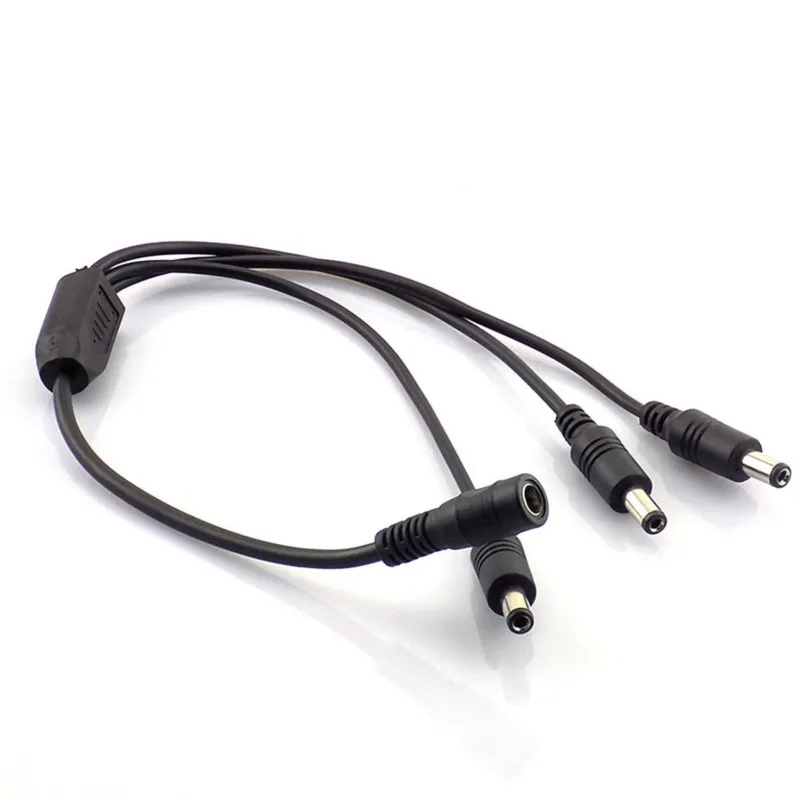 1/5/10pcs 1 Female to 3 Male 12V DC Power Splitter 5.5*2.1mm Plug Cable for CCTV Security Camera Power Supply Adapter C5