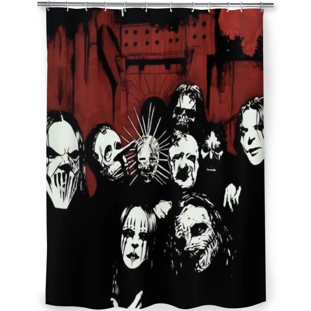 In-the-Slipknot-of -Style Unique decor Modern Fabric Bathroom Shower Curtains art design Print Curtain