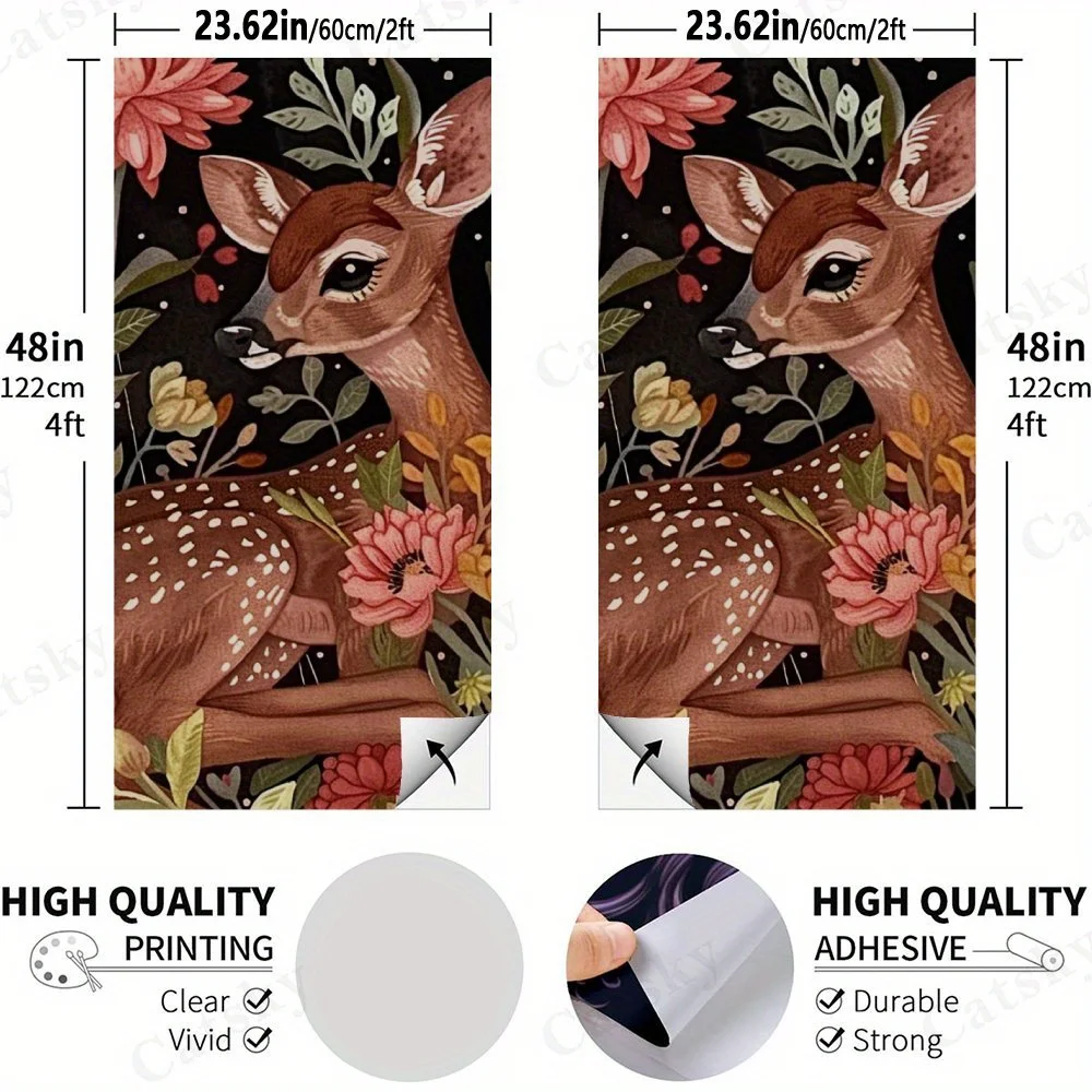 Deer Flower Nature   Sandbag Board Sticker.This sandbag board sticker is made from high-quality materials, offering excellent du