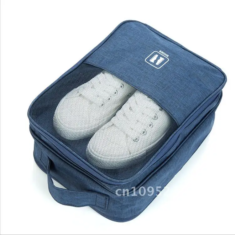 

Waterproof Cationic Shoe Bag Portable Large Capacity Travel Storage Bag for Shoes And Boots Gray Black Navy Blue