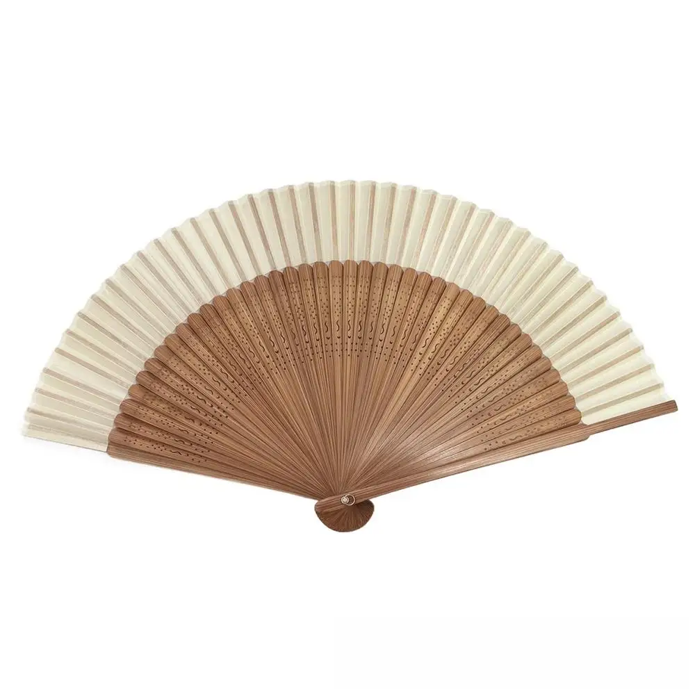 Chinese Style Bamboo Folding Fan, Classical Carving Craft